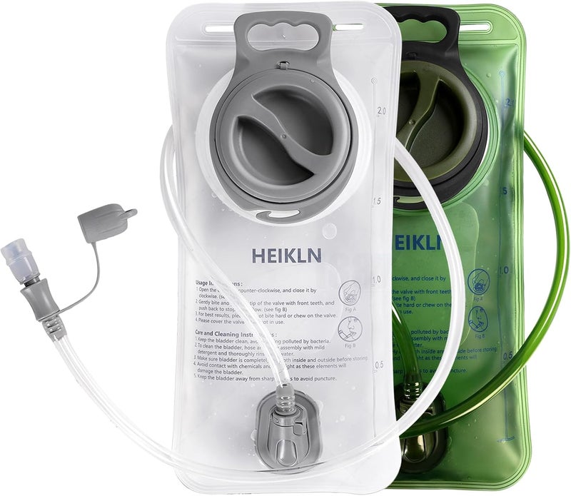 HEIKLN Hydration Bladder 1.5L-2L-3L,Leak Proof Water Reservoir, BPA Free Military Water Storage Bladder Bag Hydration Pack Replacement Easy Clean for Bicycling Hiking Camping Hunting Running - Image 1